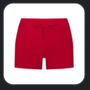 SKIMS cotton jersey shorts in Cranberry